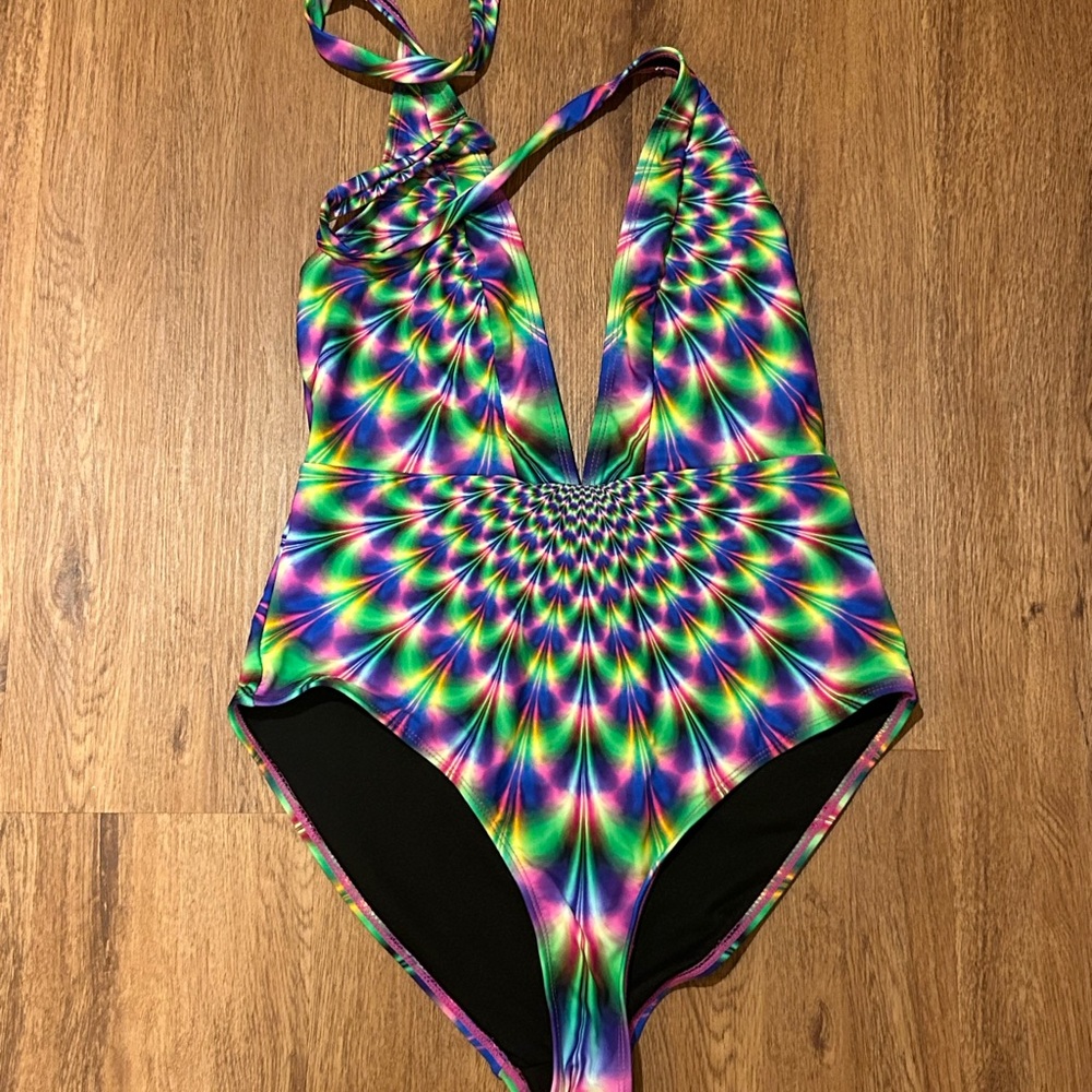 Vibrant Multicolor Women's One Piece Swimsuit